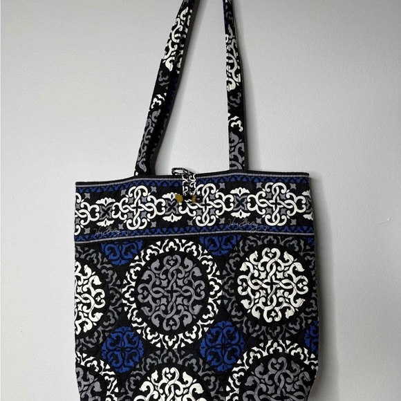 Vera Bradley Canterberry Cobalt Tote Bag - Picture 2 of 10